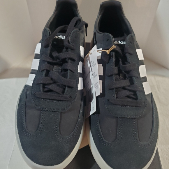 Adidas Women's Black and White Sneakers - Picture 2 of 5